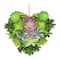 10&#x22; Heart Shaped Succulent Wreath by Ashland&#xAE;